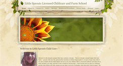 Desktop Screenshot of littlesproutslicensedchildcare.net