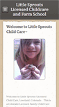 Mobile Screenshot of littlesproutslicensedchildcare.net